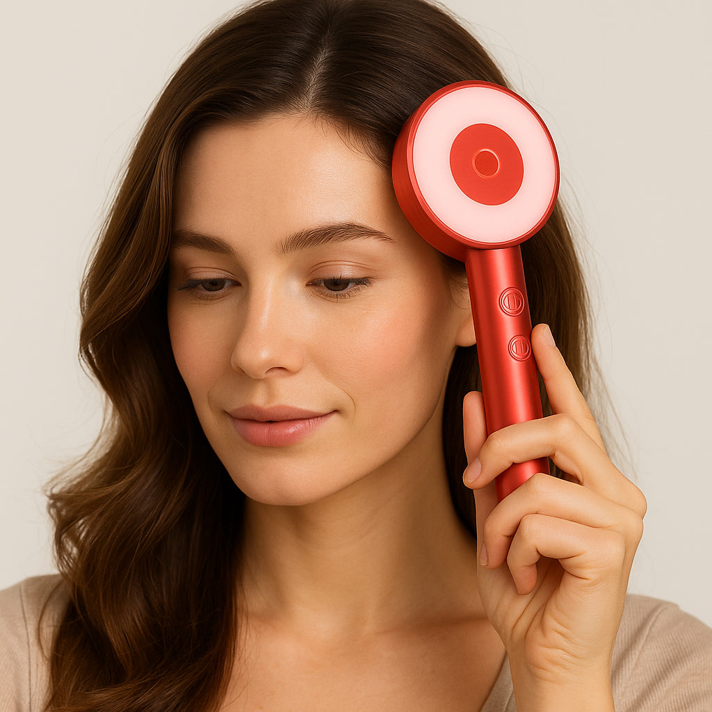 The Invincible Electric Hair Massager Brush & Oil Applicator + Free Essential oil